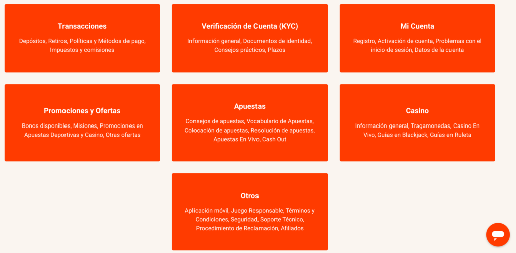 Encontrá respuestas a preguntas comunes sobre depósitos, retiros, KYC, etc., en la página de Preguntas Frecuentes