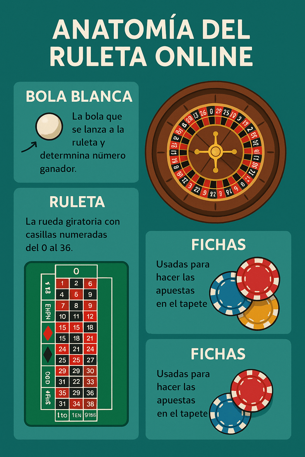 Partes de la Ruleta
